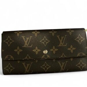 Louis Vuitton Black and Brown Monogram Wallet